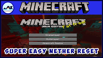 🔥 Java Minecraft Super Simple Nether Reset to GET the NEW Nether! 🔥