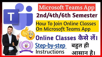 DU SOL How to take online Classes On Microsoft Teams App l DU SOL 2nd/4th/6th Semester OnlineClasses