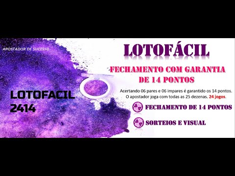 LOTOFÁCIL 2414     DICAS IMPORTANTES