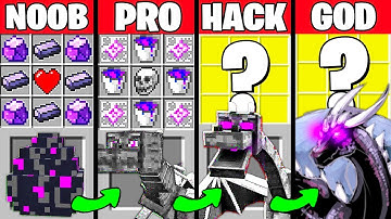 Minecraft Battle: DRAGON MUTANT CRAFTING CHALLENGE - NOOB vs PRO vs HACKER vs GOD ~ Funny Animation