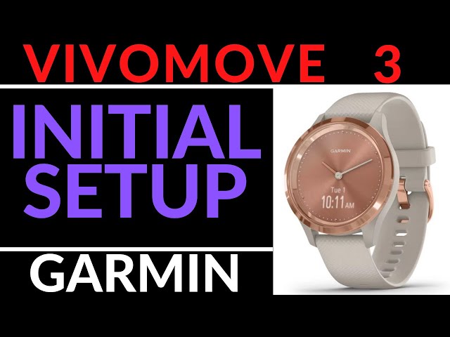 How to Turn On and Setup the Vivomove 3 - Garmin Vivomove 3S, Luxe, Style