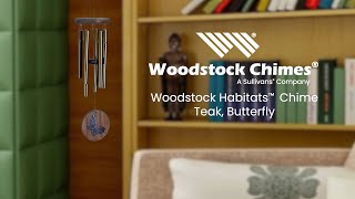 Woodstock Habitats™ Chime - Teak, Butterfly