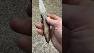 Copper Damascus “Silky” back-lock folder