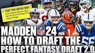 This is How to Draft The Perfect Team In A Fantasy Draft On Madden 24 Franchise 2.0