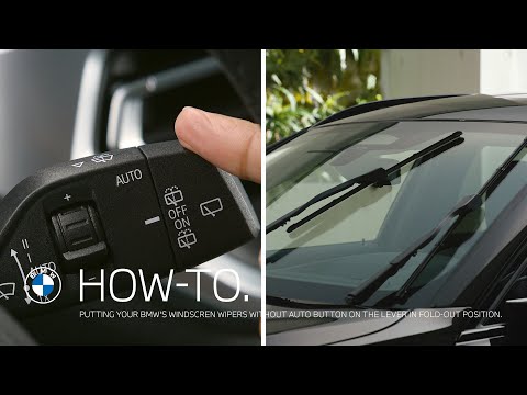 Putting the windscreen wipers without AUTO button on the lever in fold-out position – BMW How-To