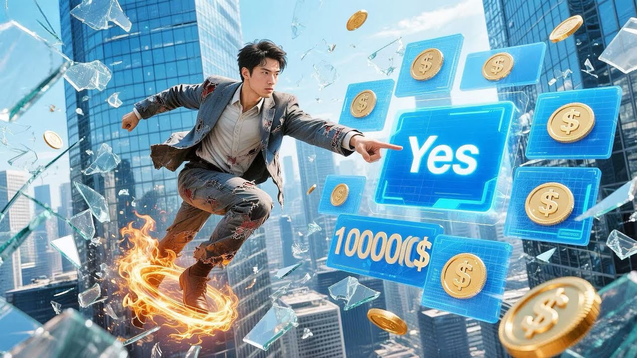 Un pobre con deuda de mil millones salta… “¡Ding!” Activa sistema: ¡gastar en empleados paga 10x!