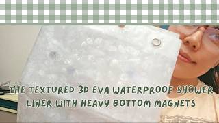 Waterproof EVA Shower Curtain Liner Review: Heavy Duty & Weighted
