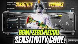 BGMI 3.8 SENSITIVITY CODE 🔥 | ZERO RECOIL SETTINGS | BEST GYRO + NON-GYRO SENSITIVITY 2025