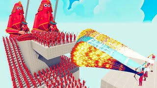 100x SAMURAI + 2x GIANT vs 3x EVERY GOD - Totally Accurate Battle Simulator TABS