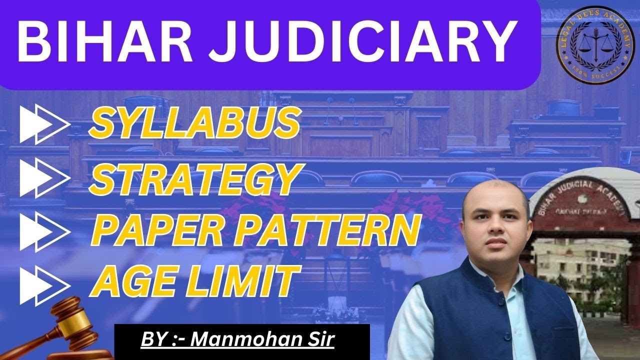 Bihar Judiciary Exam Syllabus 2025 | Complete BPSC Civil Judge (PCS J) Syllabus