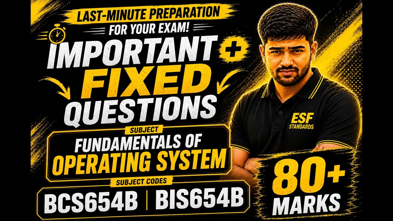 Bcs654b Module Notes 🔥 BCS654B & BIS654B | Fundamentals Operating Systems | Important ...