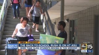 12,000 students begin the big move-in at ASU