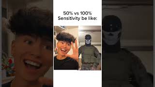 50% vs 100% sensitivity be like: #lol #memes