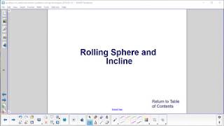 AP Physics C Rotational Motion Prob Solv Rolling Sphere and Incline Problem