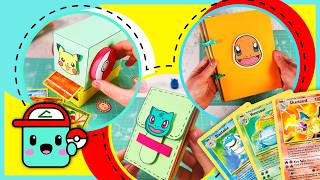 Ultimate Paper Pokémon Card DIY Collection 🎴 Holder, Binder & Vending Machine!