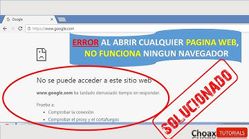 Error Navegador No funciona No se puede acceder a esta pagina web y Tengo Internet