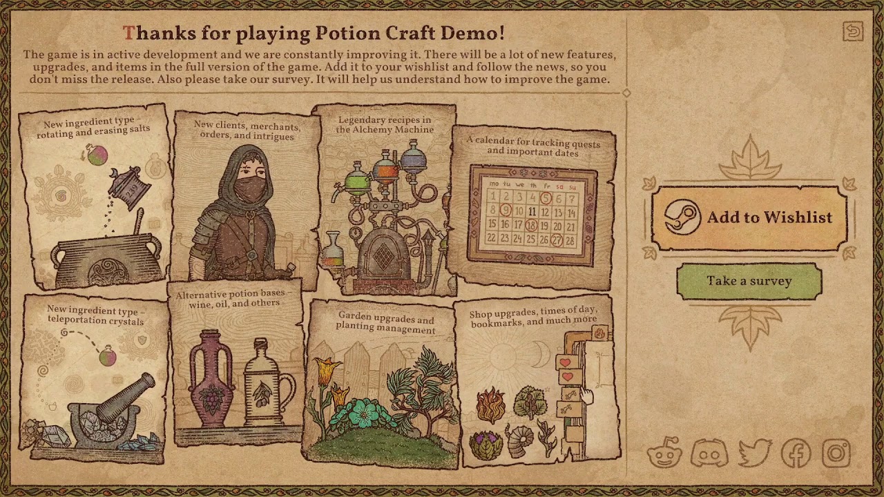 Potion craft карта зелий полная