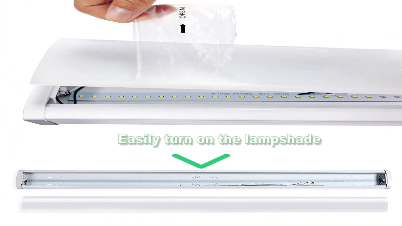 Linkable 4 Foot LED Wraparound Shop Light 40W Flush Mount Garage Lights - AntLux