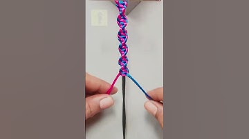🪢 How to make a bracelet | macrame bracelet design 123 | #shorts