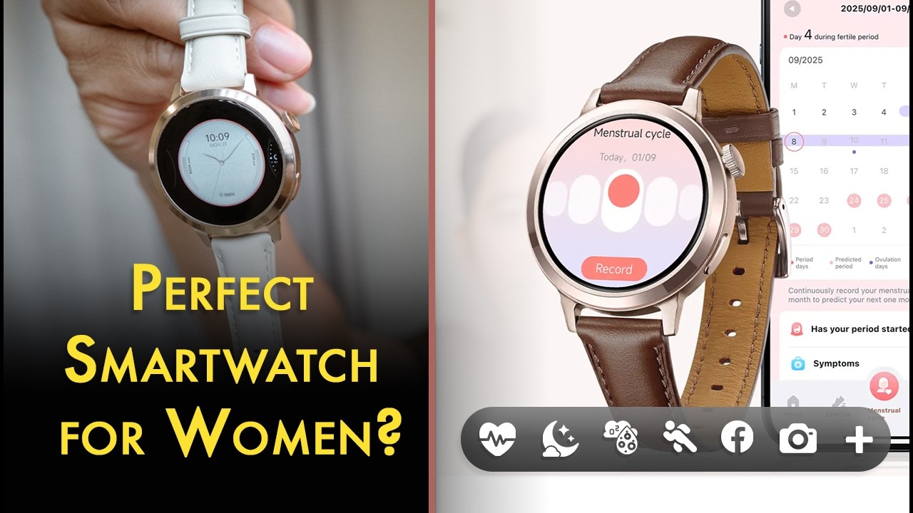 This Women's Smartwatch Has 100+ Workout Modes & Elegant Design | 