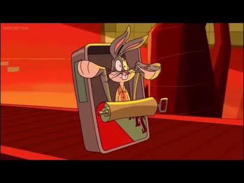 Looney tunes rabbits run bugs saves Lola with (chicken run music)