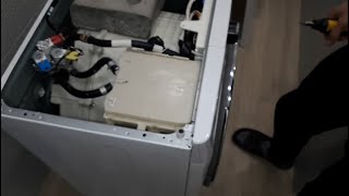 Setting up the water level sensor and draining on the Lg washer