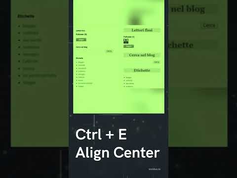 What is Ctrl E in Word?