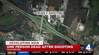 One person dead after shooting in Manchester