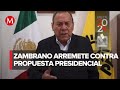 Es una bandera electoral: Jesús Zambrano sobre propuesta para desaparecer órganos autónomos