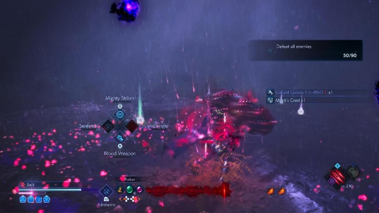 STRANGER OF PARADISE FINAL FANTASY ORIGIN Gilgamesh Rift Floor 40