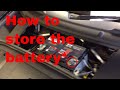 Disconnecting Porsche boxster or cayman battery for storage