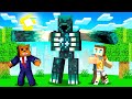 Running From A MONSTEROUS Warden In Minecraft!
