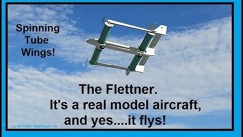 The Flettner is a "Spinning Tube" Magnus effect wing Model aircraft! Principal explained in Aerofly.