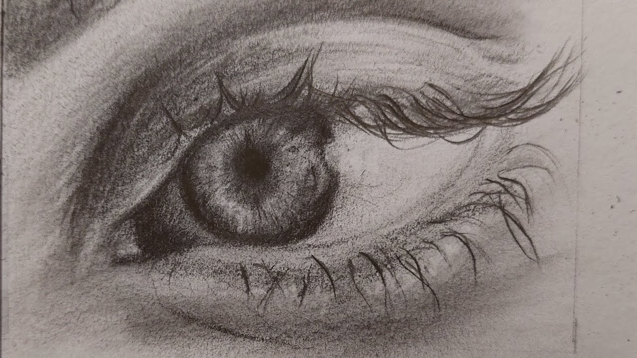 Learn to draw a REALISTIC EYE! step by step tutorial - YouTube
