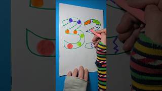 Drawing and Coloring Number Thirty-Three 33 #drawing #coloring #art
