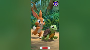 The Slow and Steady Turtle | Moral Story for Kids |Rabbit and Turtle Race|part3 #animals #ai #shorts