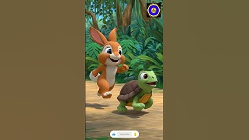 The Slow and Steady Turtle | Moral Story for Kids |Rabbit and Turtle Race|part3 #animals #ai #shorts