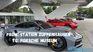 Zuffenhausen, Stuttgart - from Train 🚂 station to Porsche museum