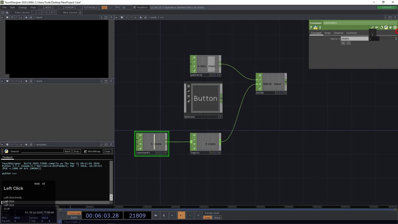 Hold CHOP in TouchDesigner - YouTube