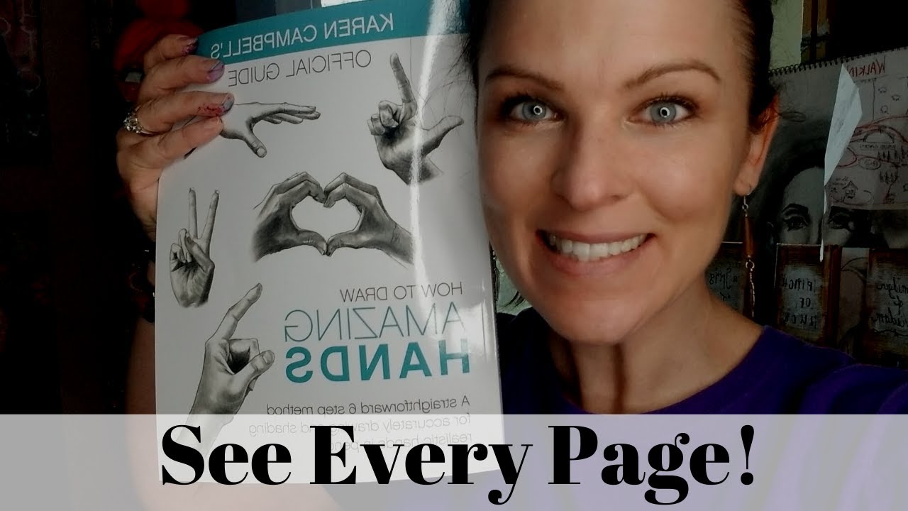 How to Draw AMAZING Hands Book Preview!!! See INSIDE all 164 pages