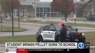 Report of a gun leads to Stonington High School student being taken into custody, students dismis...
