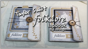 SOLD _ Making a Taylor Swift Folklore  Flip Through #taylorswift #folklore #junkjournal #lapbook