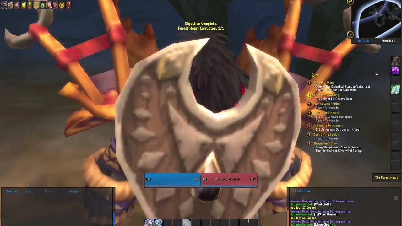 World of Warcraft - shaman Furyn - Splintertree post quest hub 04 - YouTube