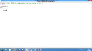 Python Program: To check weather the given input is a palindrome or not