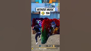 without music 1v4 suatation 😨😰😱🤣!!##