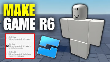 How To Make R6 Avatar in Roblox Studio (2025)