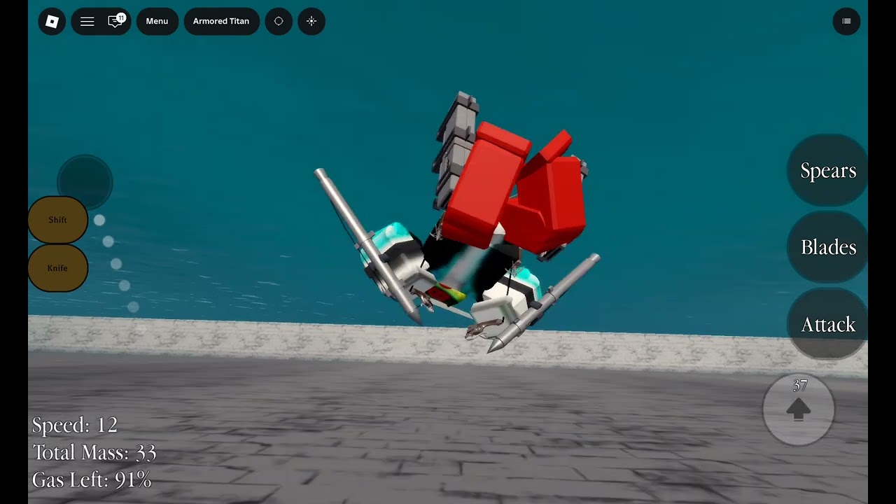 Playing attack on titan paradise 