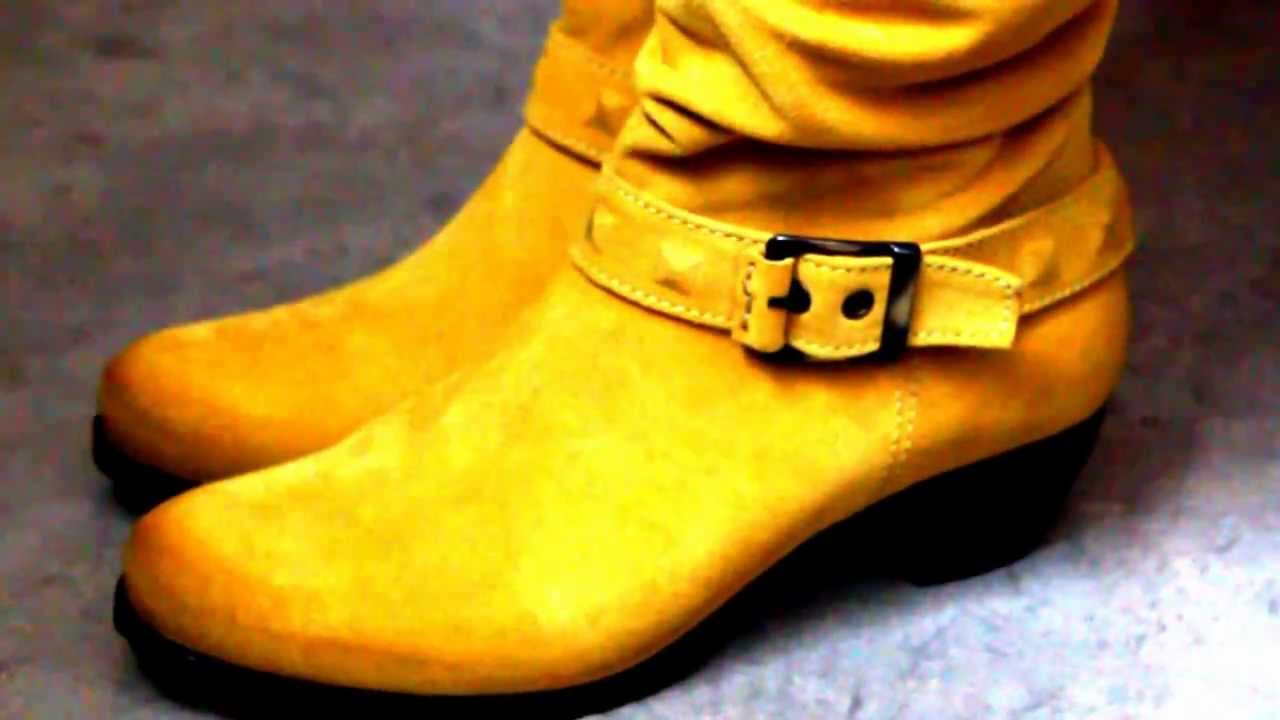 Footnotes Schoenen - artikel 35.344 Daisy - geel suede - wijdte H
