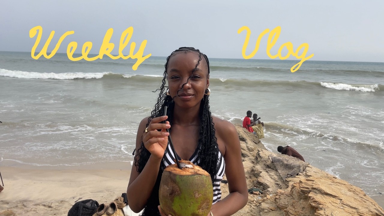 Weekly vlog: hair day, beach shoot, uni, gym, life in Accra