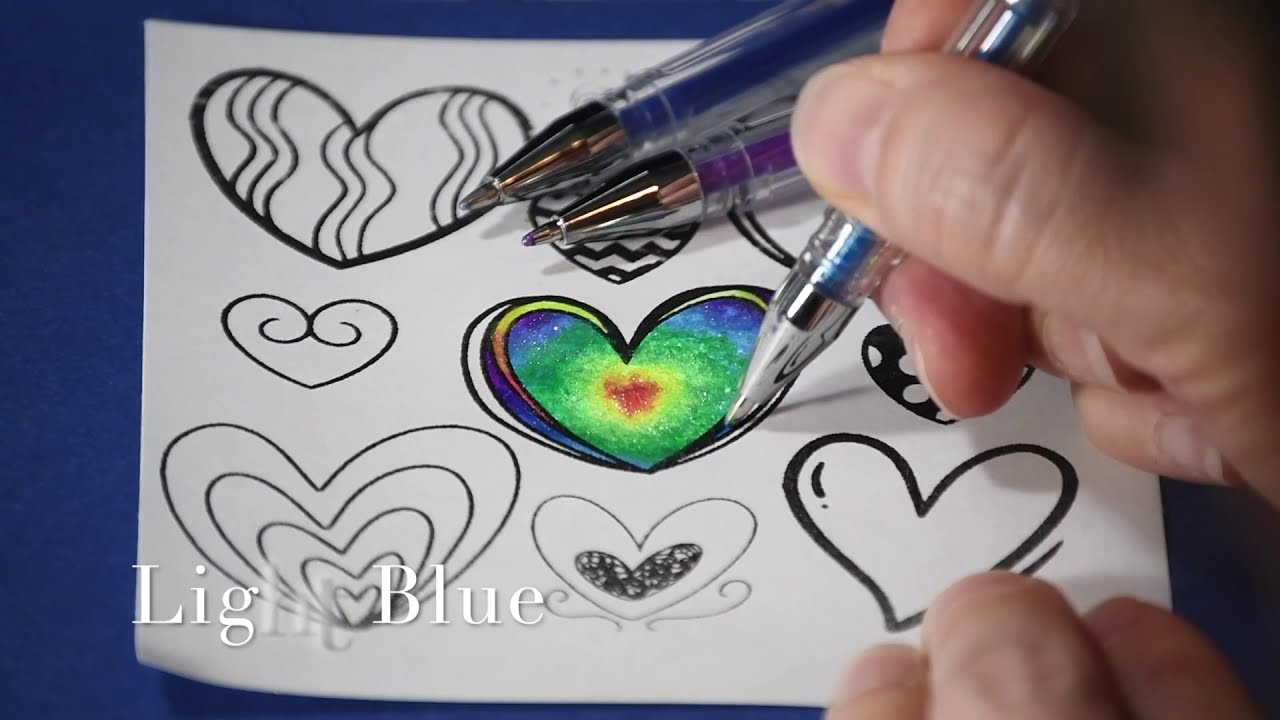 Blending Tanmit Gel Pens - creating a rainbow gradient » Suzy LeeLo